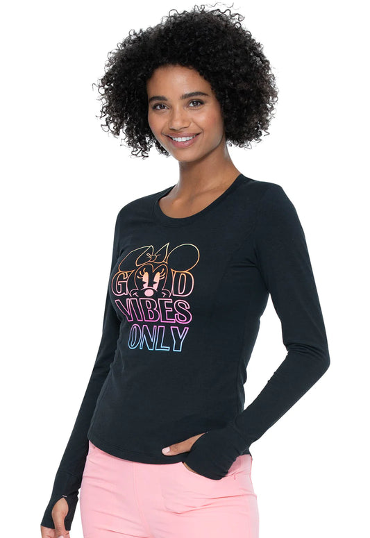 Camiseta Clínica Heartsoul Disney Good Vibes Only