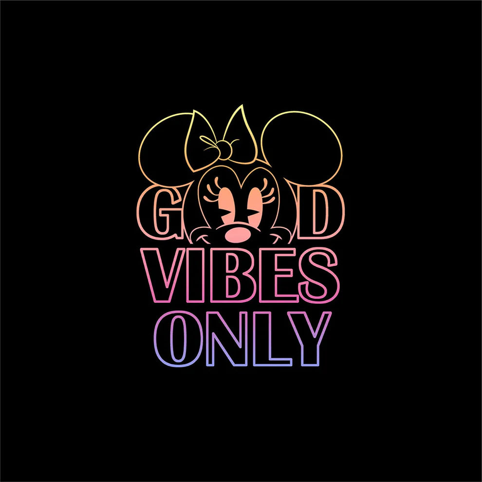 Camiseta Clínica Heartsoul Disney Good Vibes Only