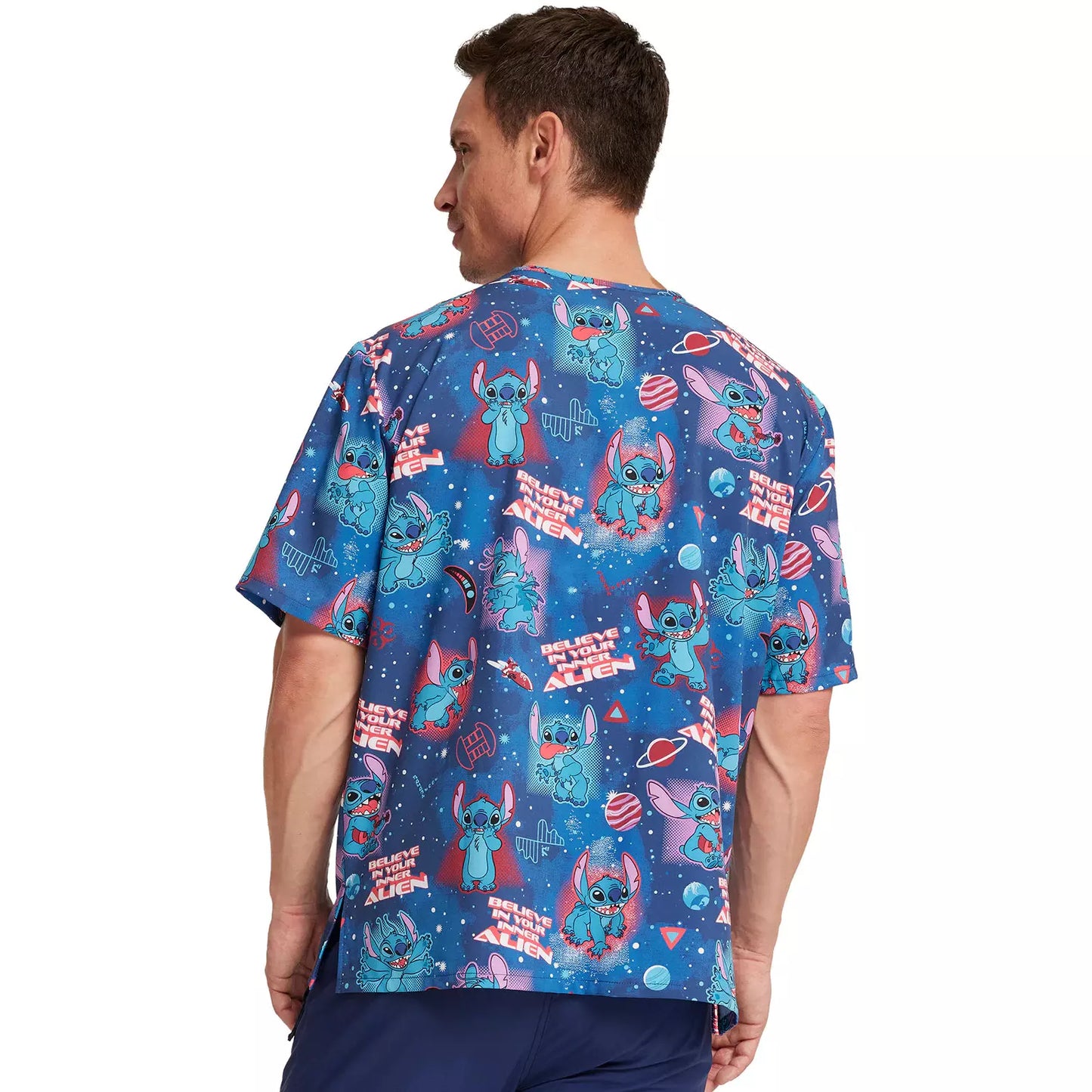 Top Clínico Hombre Lilo y Stitch Disney Inner Alien