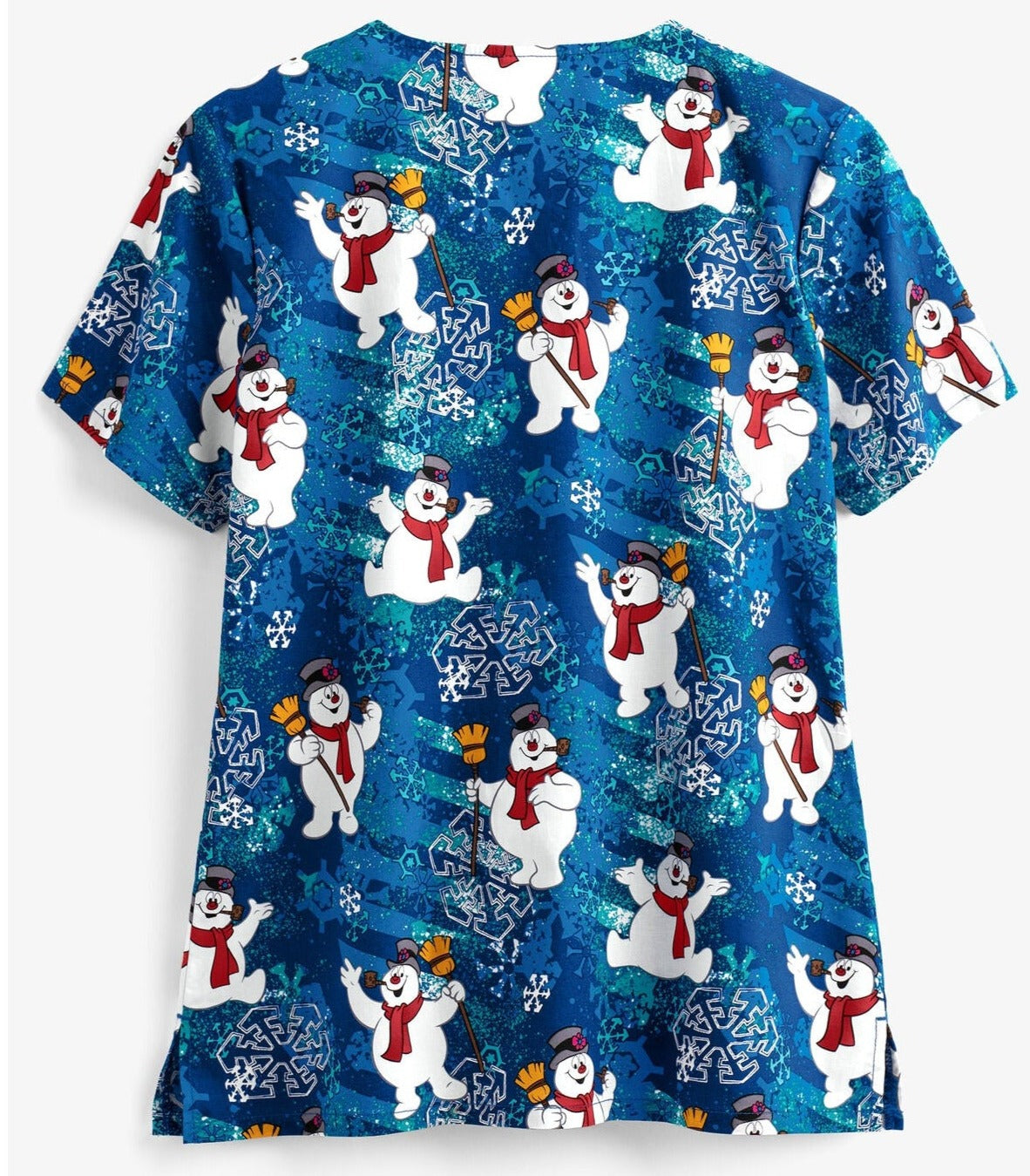 Top Navidad Frosty Snowman Tooniforms Mujer