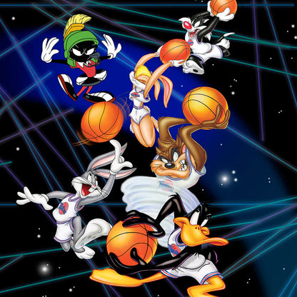 Top Clínico Unisex Looney Tunes Space Jam Basketball