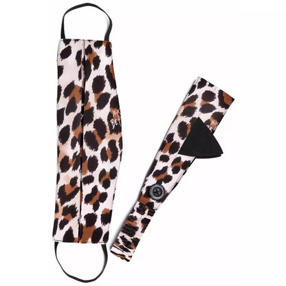 Set Mascarilla + Cintillo Animal Print Con Salvaorejas