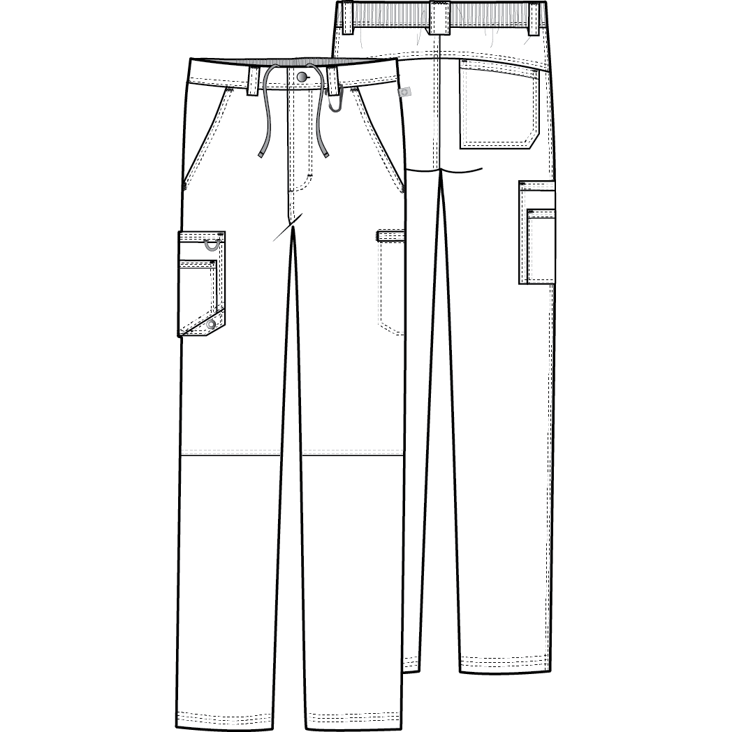 Pantalón Cherokee Infinity Hombre Negro Recto CK200A