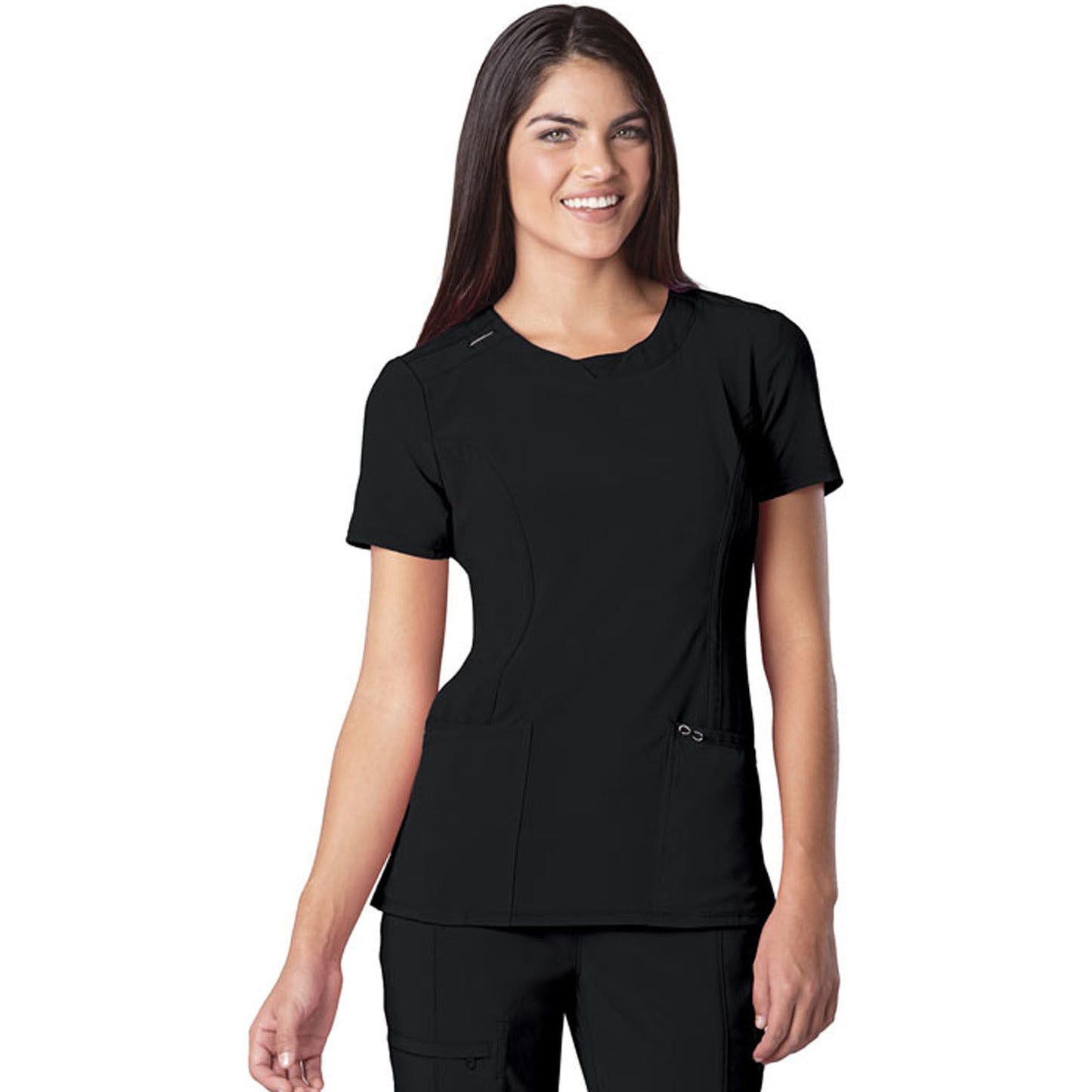 Top Cherokee Infinity 2624A Negro BAPS Cuello Redondo Mujer